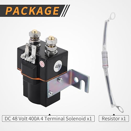 Miniatura 4 de Dokili Relé solenoide de arranque de 48 V Wresistencia para Club Car 1995 en adelante DS y carrito de golf precedente 2004-2008 101908701 102774701