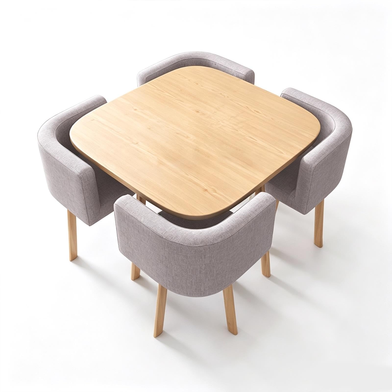 Juego De Comedor Con Mesa De Comedor Y 4 Sillas,Juego De Sillas De Mesa