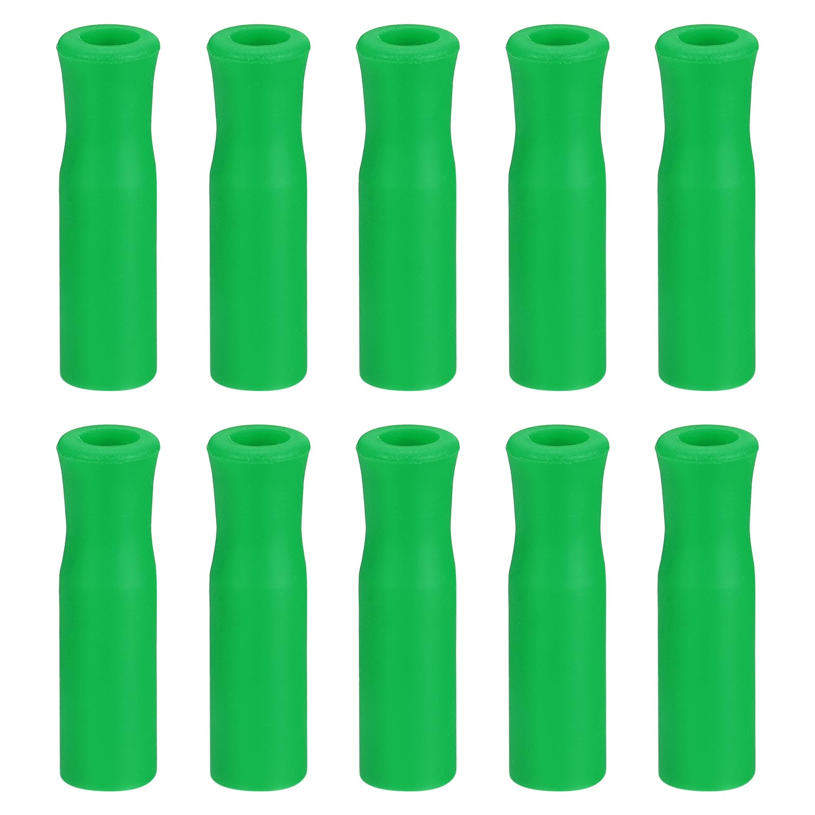Lot de 10 embouts de paille en silicone vert 6mm uxcell pour protection des lèvres