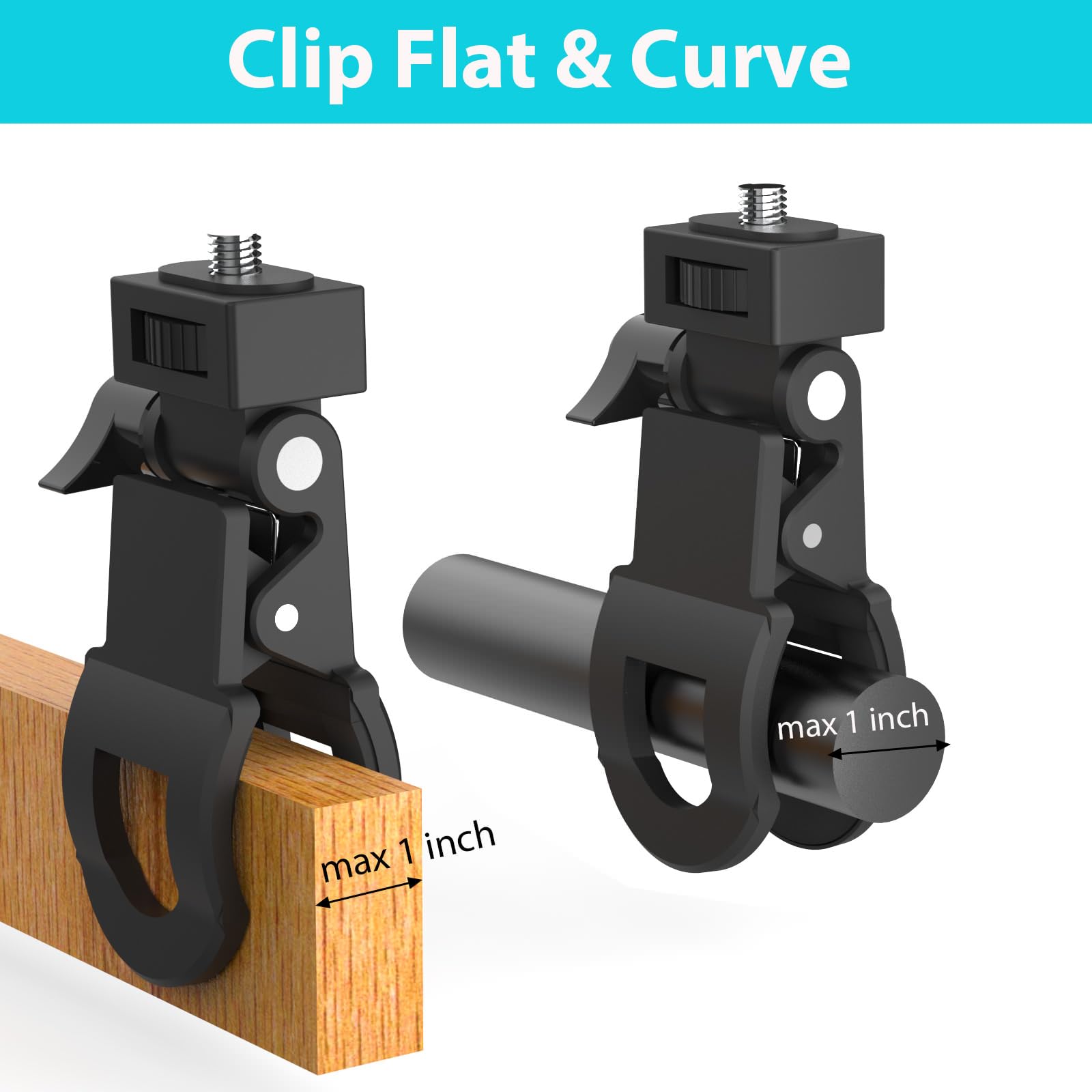 Wowcati Selfie Light Clip Attachment Only, Ring Light Clip Adpater Replacement, Zoom Light Clip on Part for Phone iPhone Laptop Tripod Computer