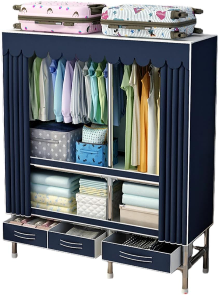 ワードローブ 大容量 ハンガーラック 衣類収納ラック クローゼット 衣類収納 ワイドハンガー 整理タンス 洋服掛け ワードローブ棚