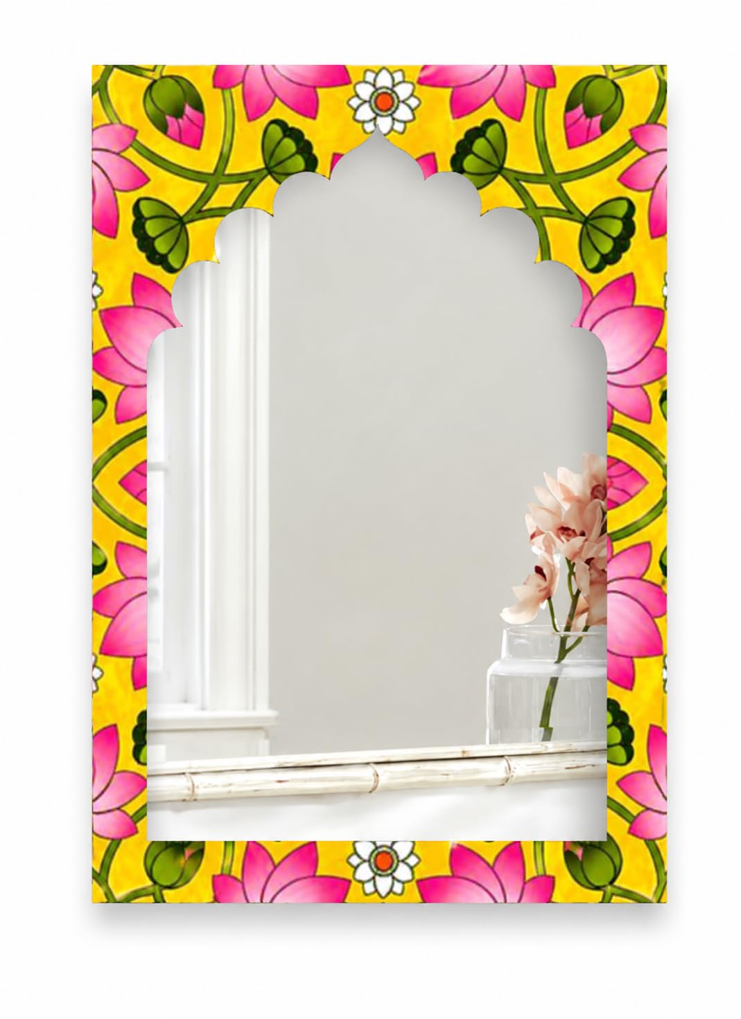 Jharokha Cutout for DIY Art & Craft – 8mm Thick Wooden Zaroka Frame for Wall Hanging, Resin, Lippan, Painting & Decoration Projects – Indian Handicrafts-image-20