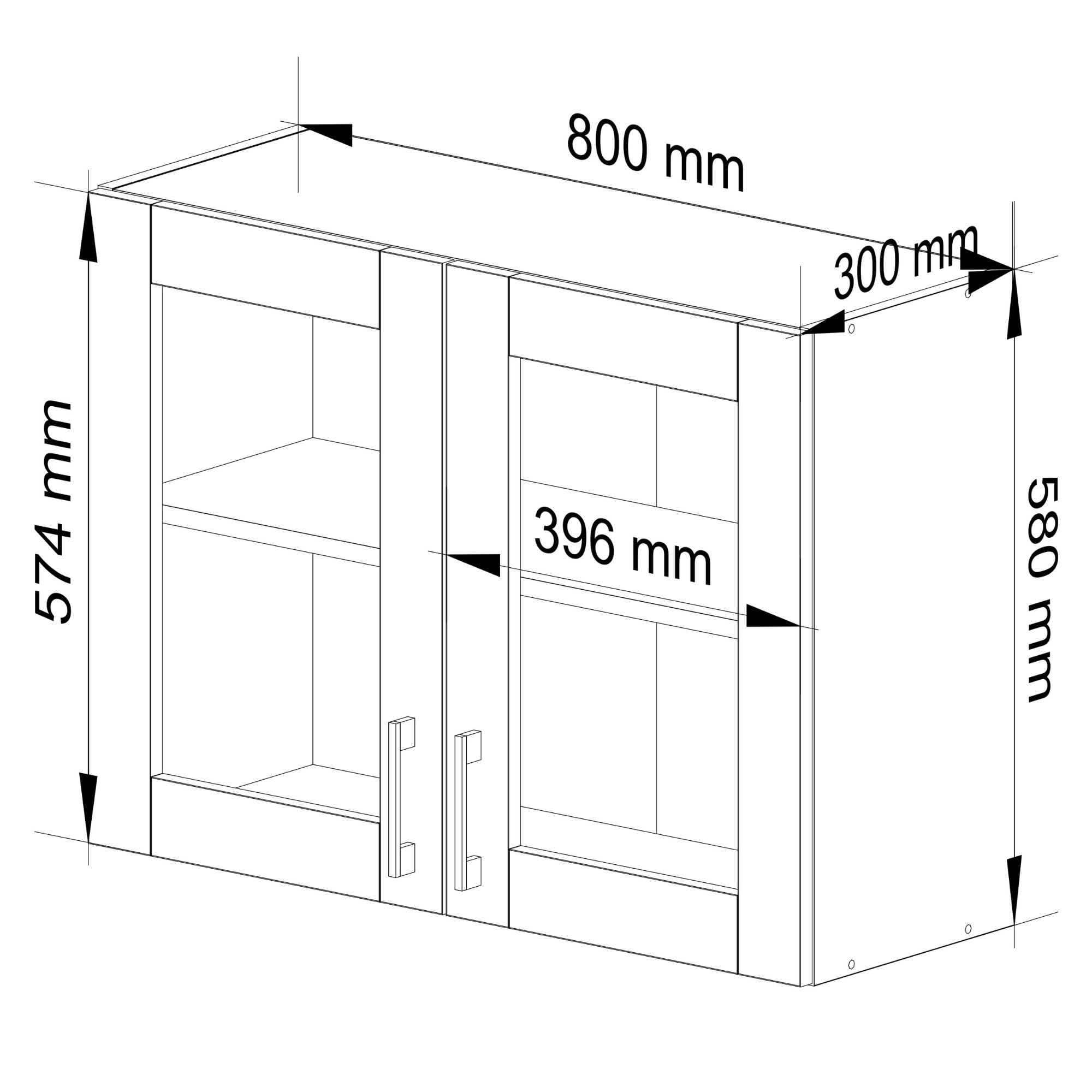 AKORD Küchenschrank Lima | Funktional | Langlebig | Modernes Design | Für große und kleine Küchen | Pflegeleicht | Kombinierbar mit Anderen Möbeln aus der Serie | Weiß | Sonoma-Eiche