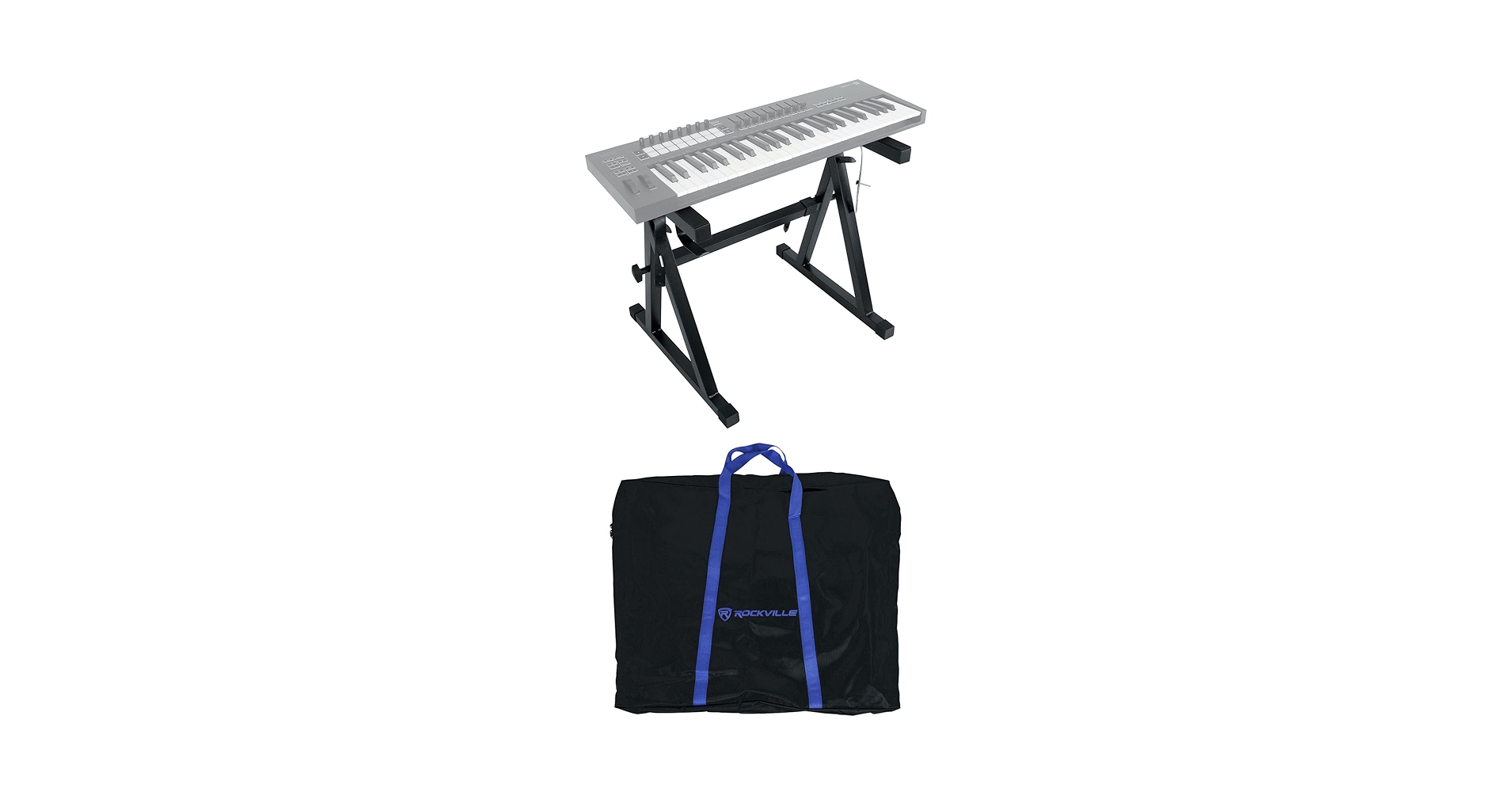 Amazon.com: Rockville Z50 Z-Style Pro Keyboard Stand+Travel Bag