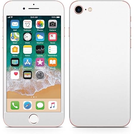 Amazon Igsticker Iphone Se Iphone8 Iphone7 専用 スキンシール 全面スキンシール フル 背面 側面 正面 液晶 ステッカー 保護シール その他 白 シンプル 無地 スマコレ スキンシール