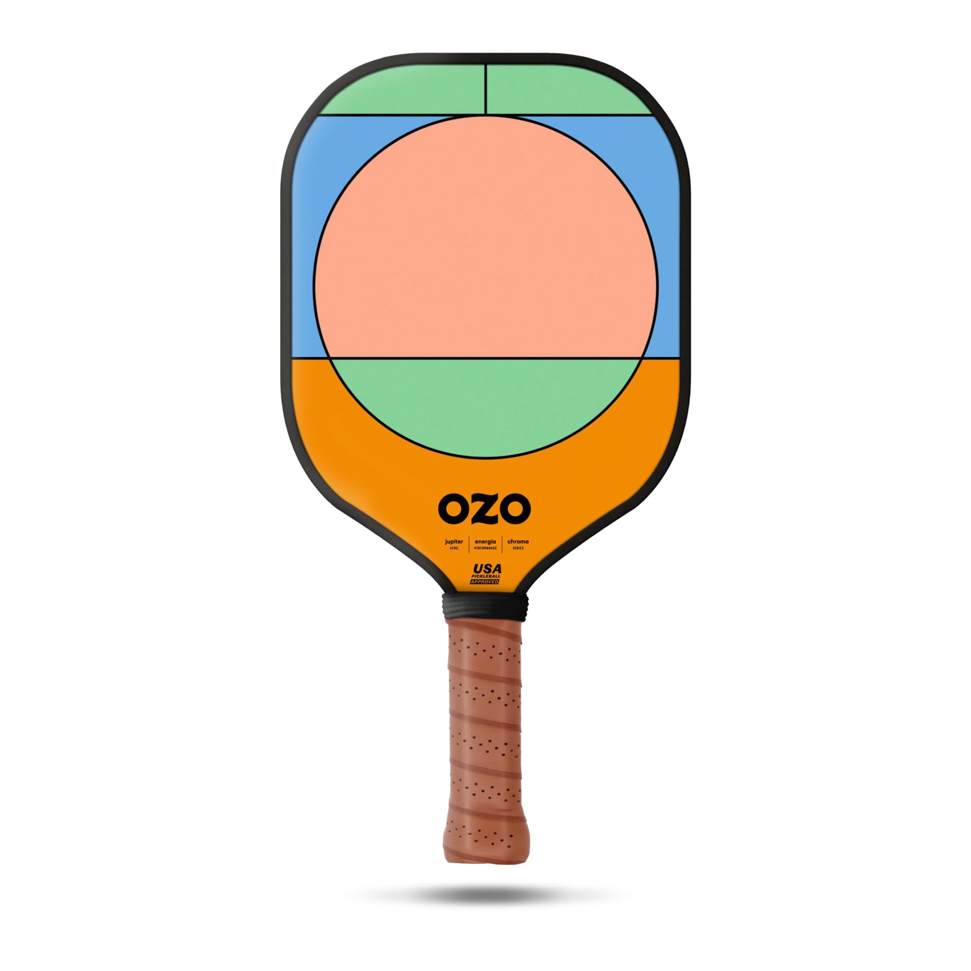 OZO Pickleball - Jupiter Intermediate Power Paddle - USAPA Approved Intermediate Power Paddle - 12K Carbon Fiber Face Racket