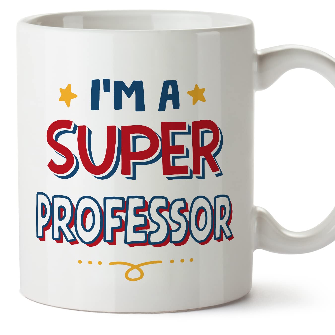 MUGFFINS Professor Mug - in English - I'm Super - Funny Gift for Colleagues - Ceramic 11oz Mug โ image 1