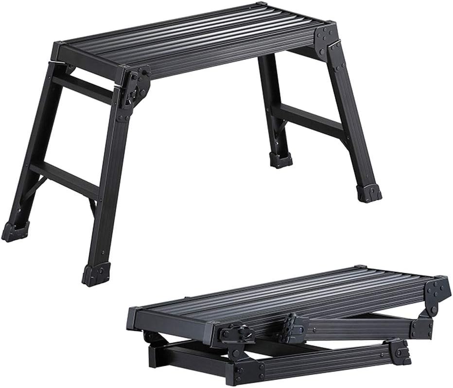 Telescoping Extension Ladder, Telescoping Ladder Aluminum Alloy Ladder Platform Ladder Folding Ladder Horse Stool for Indoor Household Multifunctional Non-Slip Safety Ladder Extens