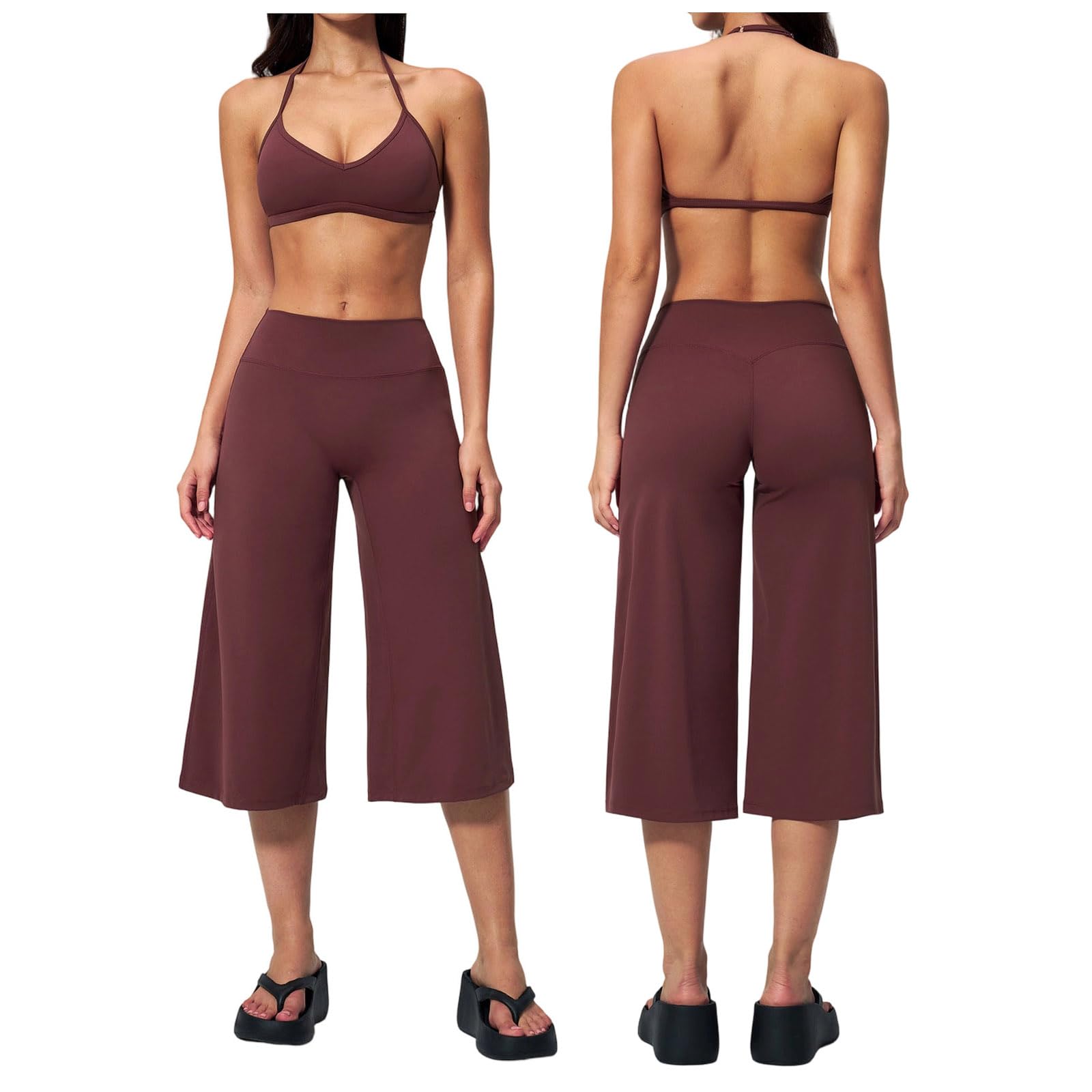 Combinaison Ensemble Sport Femme une pièce deux pièces débardeur bretelles spaghetti sans manches élastique sans couture séchage rapide contrôle du ventre ventre plat short rembourré pour yoga fitness