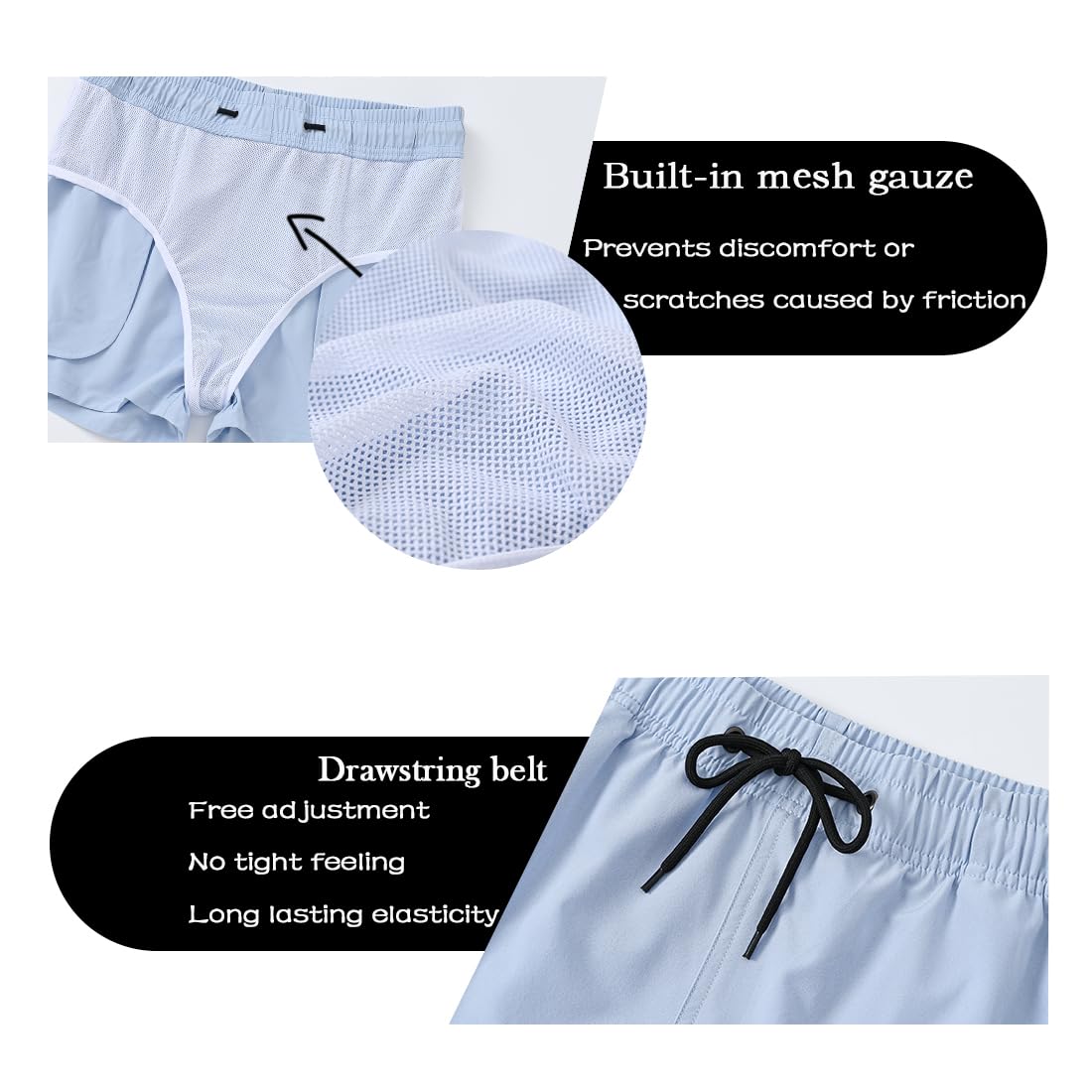 Bokserki dla mężczyzn, spodenki sportowe, luźne spodenki treningowe, bieganie, trening, odzież sportowa, ultra wygodne, lekkie, z kieszeniami, 3 x multi 02, XL