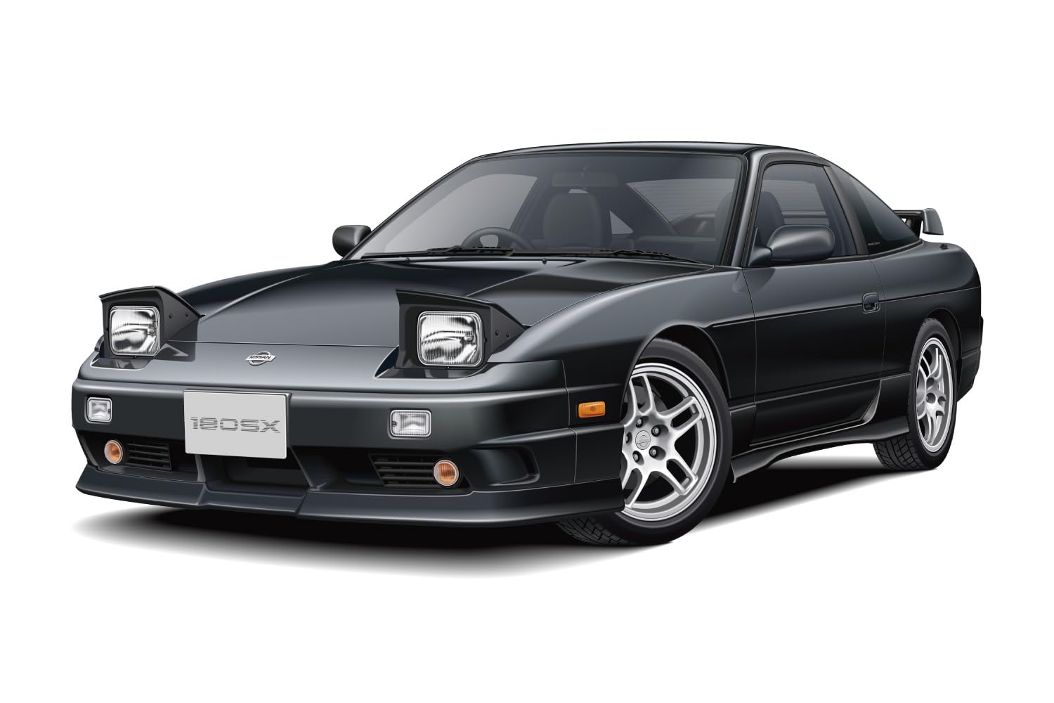 Aoshima Nissan RPS13 180SX Type X ’96 Custom Wheel 1:24 Scale Model Kit