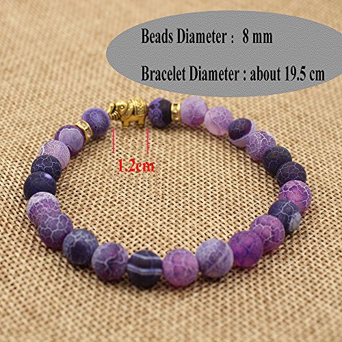 KSQS Lover Couple Bracelet Yoga Balancing Reiki Healing with Elephant for Christmas Thanksgiving2