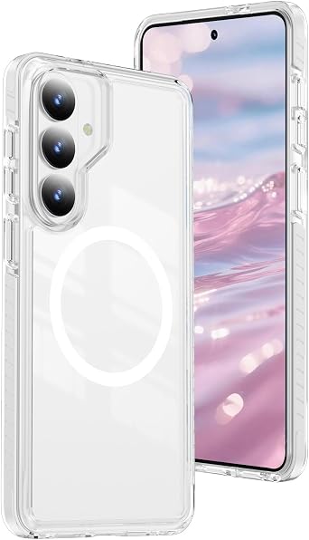 Case for Samsung Galaxy S26 Plus Case Clear Magnetic White CT