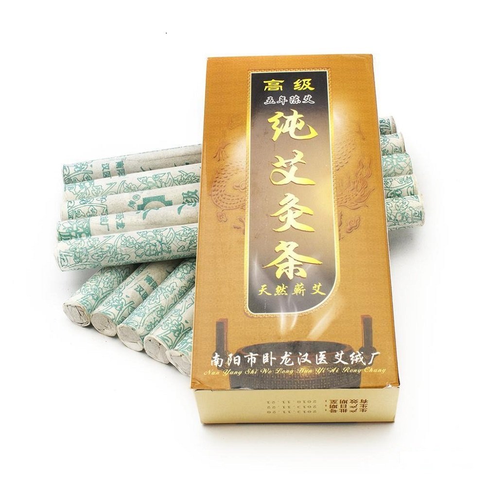 R A Products 10 Pure Moxa Stick Rolls - Traditional Chinese Massage Therapy For Antistress & Acupuncture