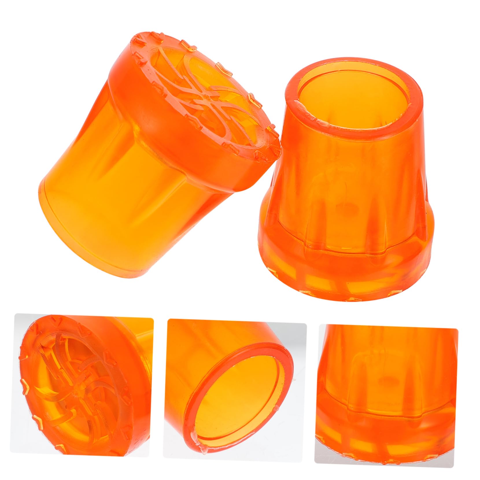 BUTIFULSIC Crutch Stick Feet Mat 4pcs Crutch Leg Protector Anti-Slip Cover for Crutch or Walker Leg Caps