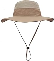 Vista 25 de Home Prefer Sombrero de sol UPF 50+ para hombre, ala ancha, protección UV, sombrero para hombre y mujer, playa, safari, jardinería, golf, pesca
