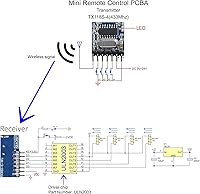 Vista 4 de QIACHIP Interruptor de control remoto inalámbrico de 433 MHz, mini receptor, código de aprendizaje integrado, decodificación 1527, salida de 4