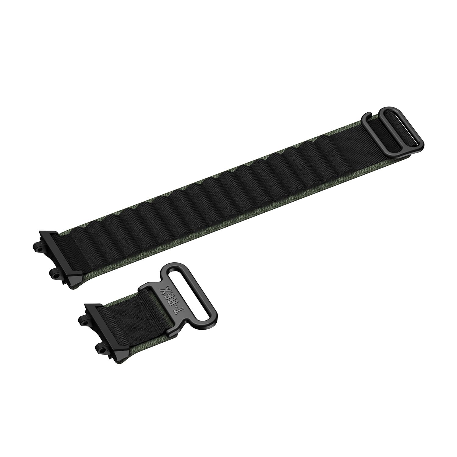 Amazfit Oficjalny pasek zamienny do smartwatcha T-Rex 3, sportowy pasek 22 mm, tkany nylonowy pasek dla mężczyzn i kobiet, Forest, zielony, jeden rozmiar