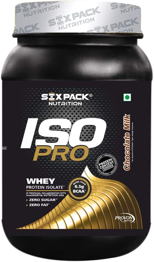 Six Pack Nutrition ISO PRO Whey Protein Isolate 28.5g Protein Per Serving, 6.5g BCAA - 1 kg/ 2.2lbs (Chocolate Milk)