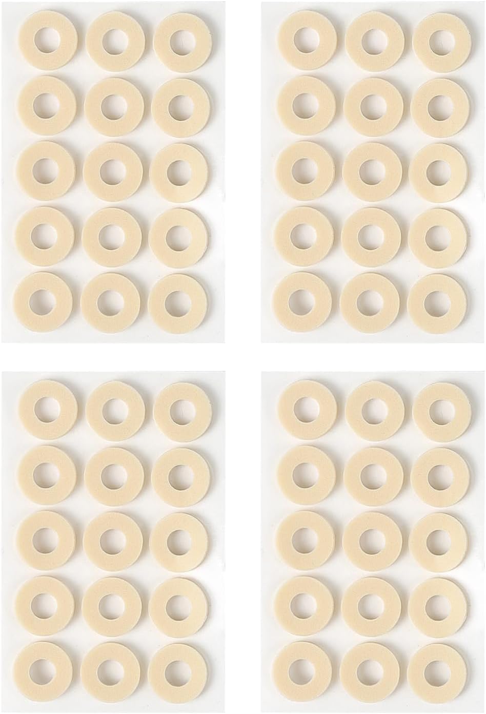60 Pcs Corn Pads for Feet,Corn Plasters for Toes,Corns Removal Cushion Toe Callus Treatment Cushions Soft Caps Foam Pad Replacement,Foot Bottom Anti-Friction Bunion for Chiropody Verruca Protectors