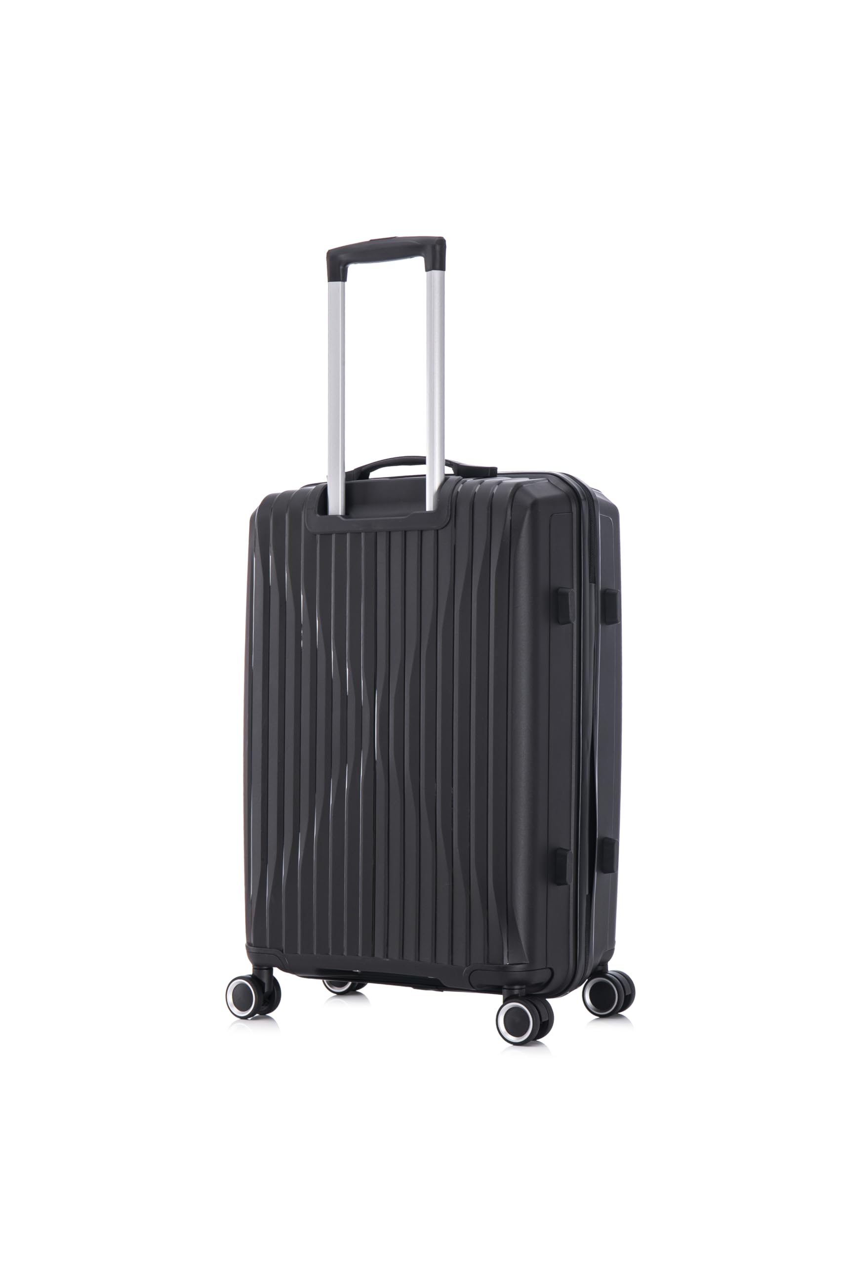 CELIMS - Valise Cabine 55x35x25 cm en Polypropylène | Ultra Légère 10 kg | Serrure TSA | 8 roulettes 360 | Noir