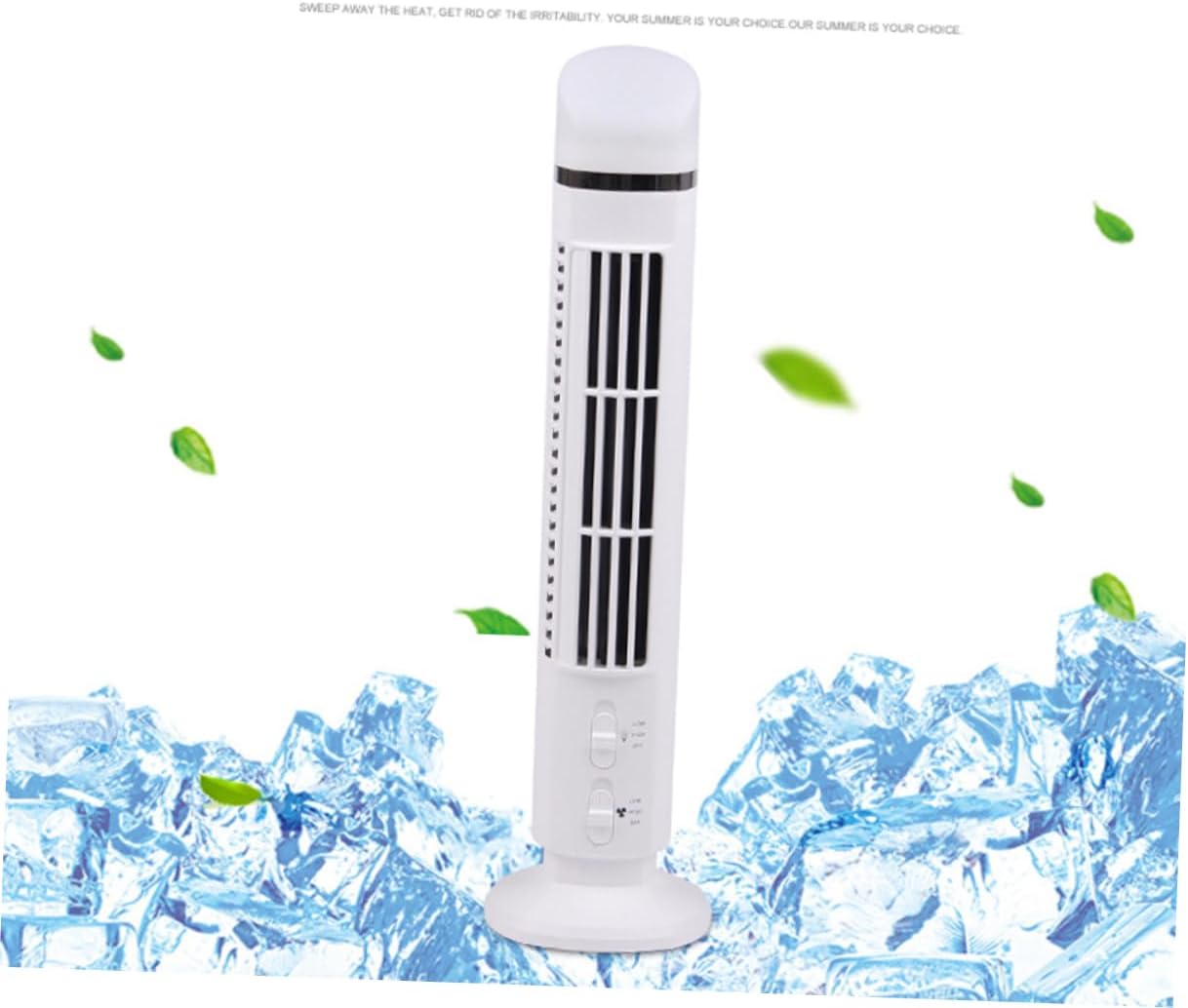 Mipcase Mini USB Desk Cooling Fan with Light Multi Function Bladeless Design for Home Office Quiet Operation Summer Supplies White Color