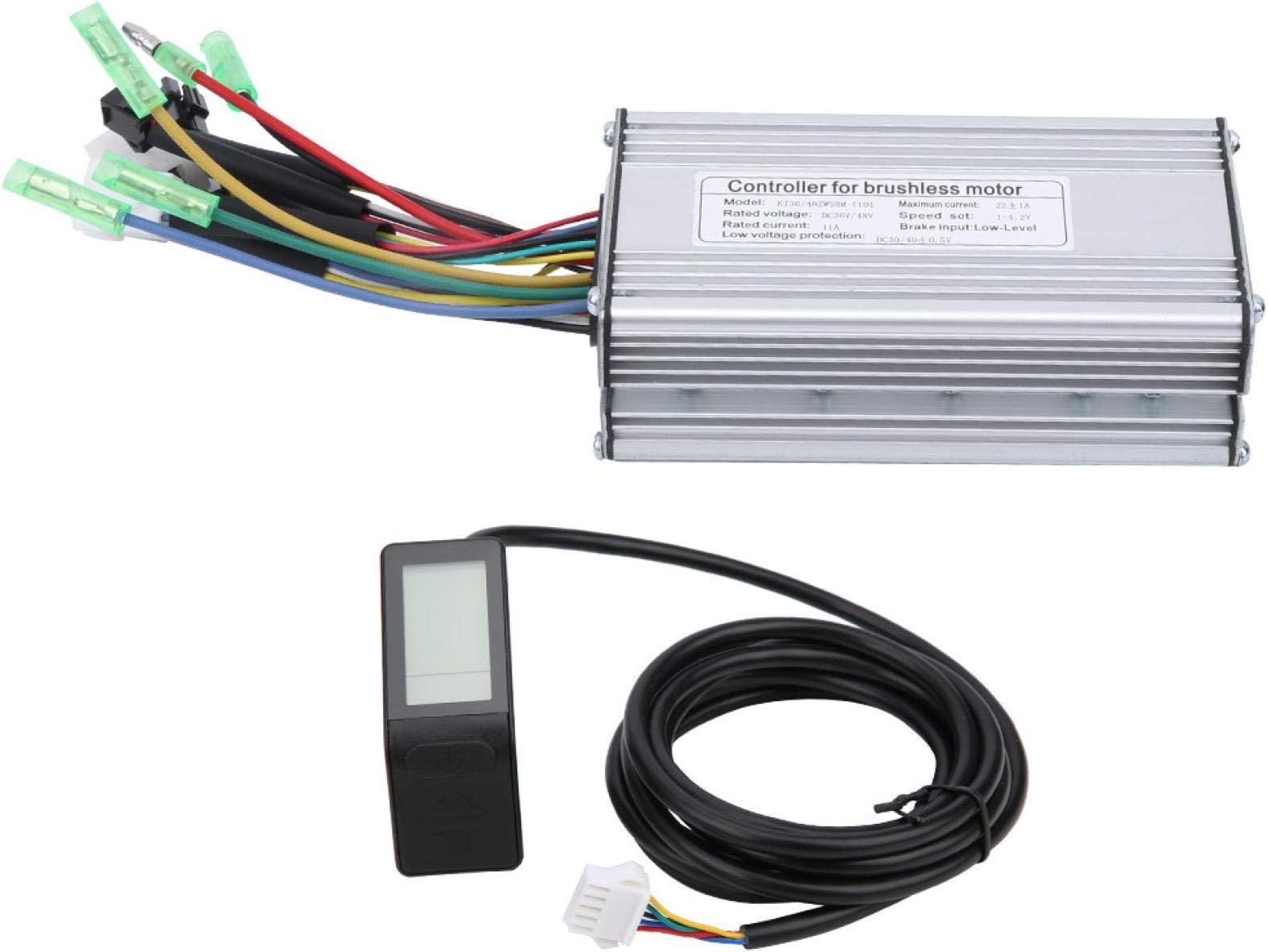– Electric Bicycle Controller, 22A Brushless Controller Electric Bike KT LCD4 Display Screen Kit Normal Connector