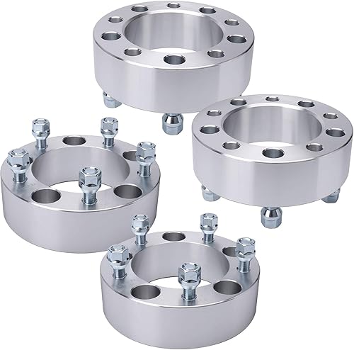 IRONTEK Espaciadores de rueda de 2 pulgadas de 0.197 x 5.500 in (pernos de 12 pulgadas x 20, orificio de cubo de 4.252 in) de 5 x 5.5 a 5 x 5.5 para