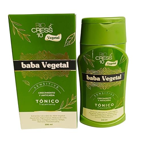 Miniatura 3 de biocress 10 tonico tratamiento capilar tonico baba vegetal anticaída natural 6.8 fl oz biocress 10