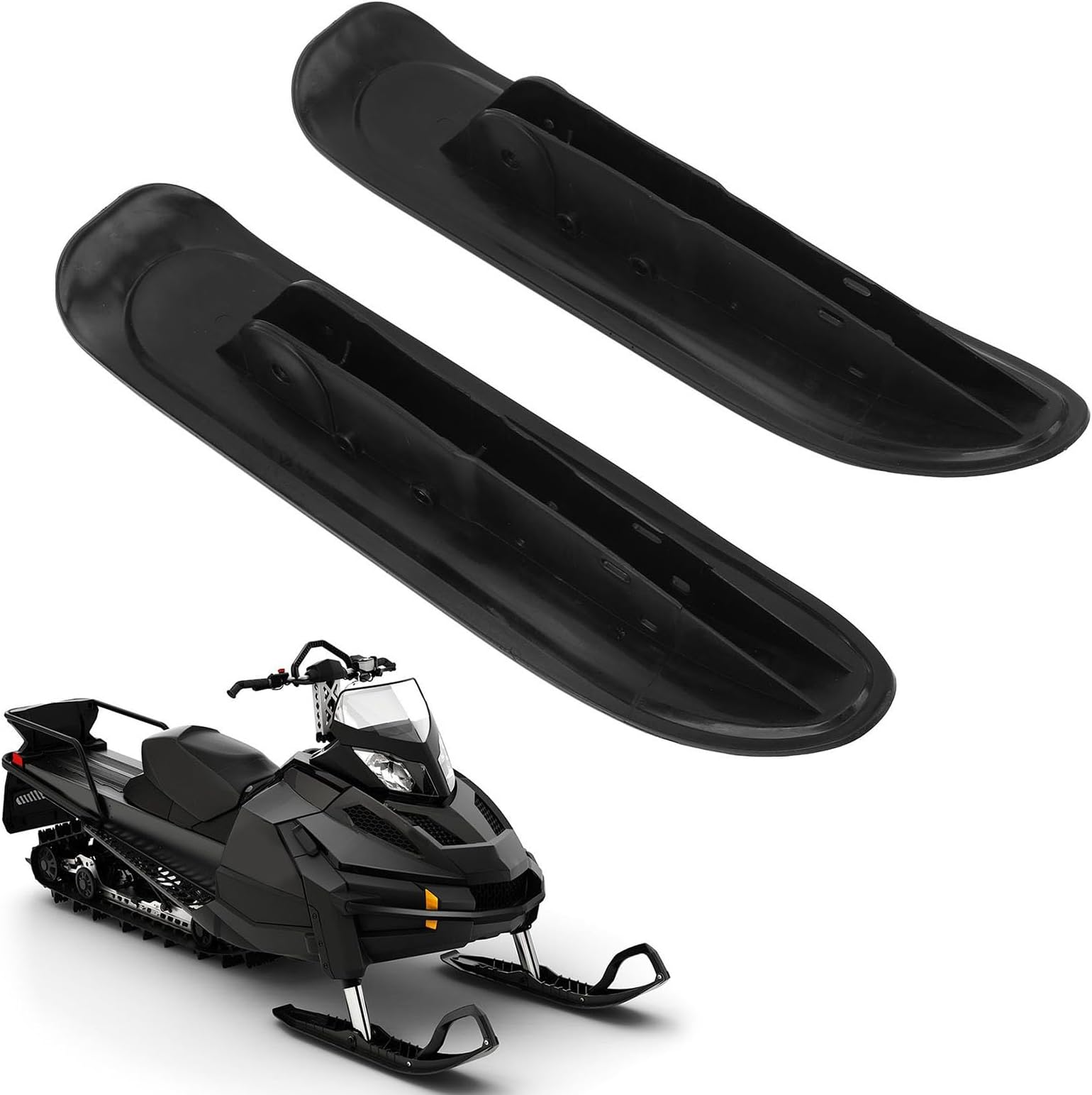 gernie Pair of Sled for Transform Snowmobile ATV Kart Into Sled, Snow Sled Ski Scooter Conversion Kit Ski Board, Accessories Outdoor Sports Winter Scooter Sled Ski Attachment