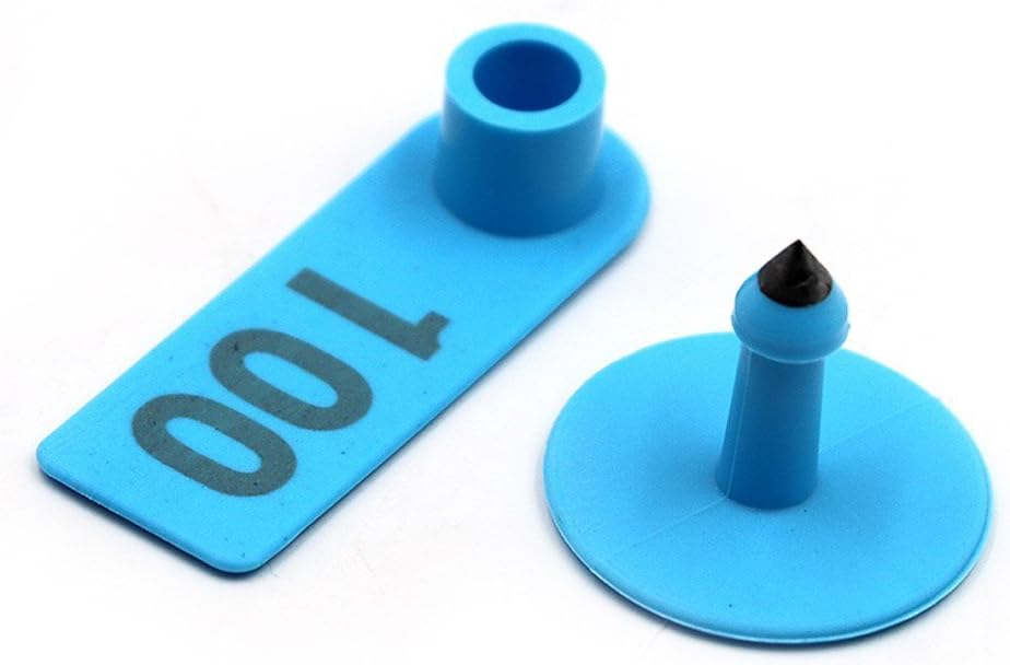 Farm & Ranch Sheep Ear Tags Blue Plastic Livestock Ear Tags for Goat