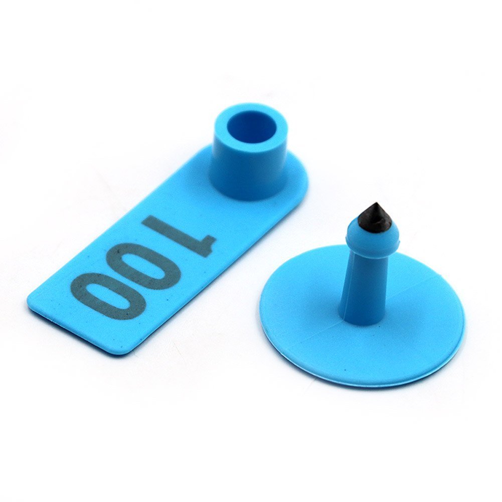 Kit D'Étiquettes D'Oreille Pour Bétail - 100 Étiquettes Numérotées Avec Pince - Pour Chevaux, Porcs, Moutons - Gestion Facile Des Troupeaux