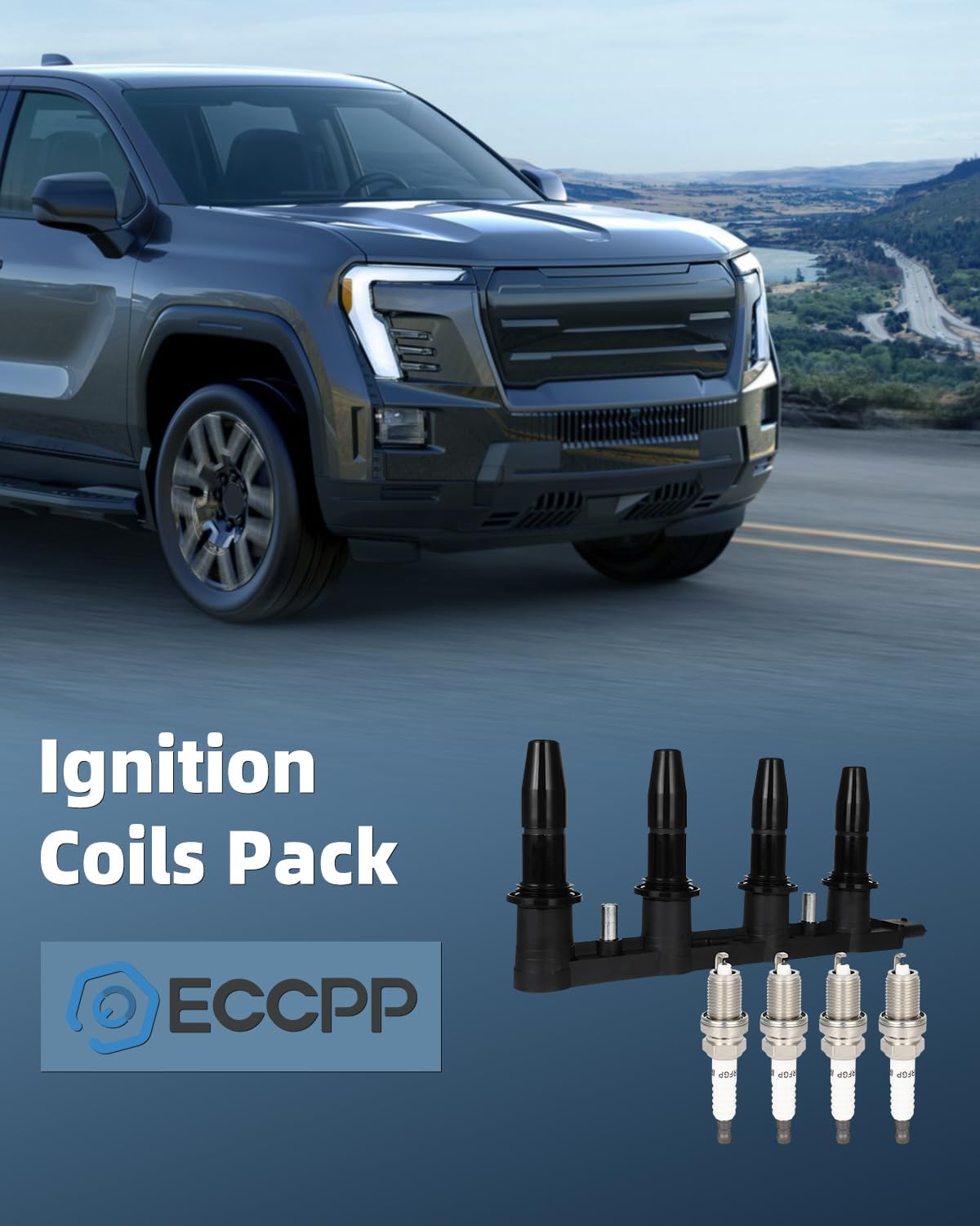 ECCPP UF606 Ignition Coil Coils&iridium Spark Plugs 0242229699 for Chevrolet Chevy 2006 2007 Astra, Saturn 2008 2009 Astra 1.8L I4 Replacement for UF606 C1706 5C1763 522118
