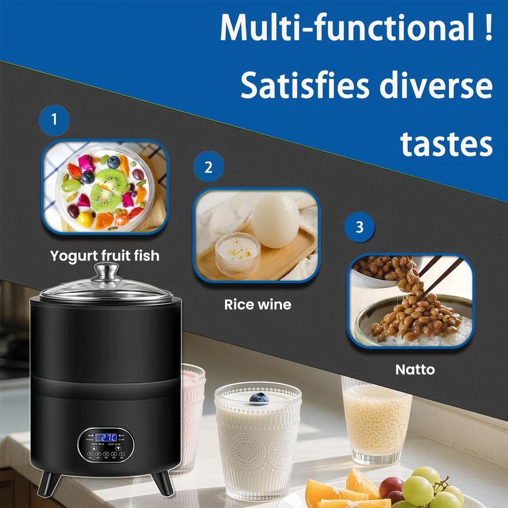 Máquina de fermentación comercial con control de tiempo y temperatura para hacer yogur, ajo, natto y vinagre