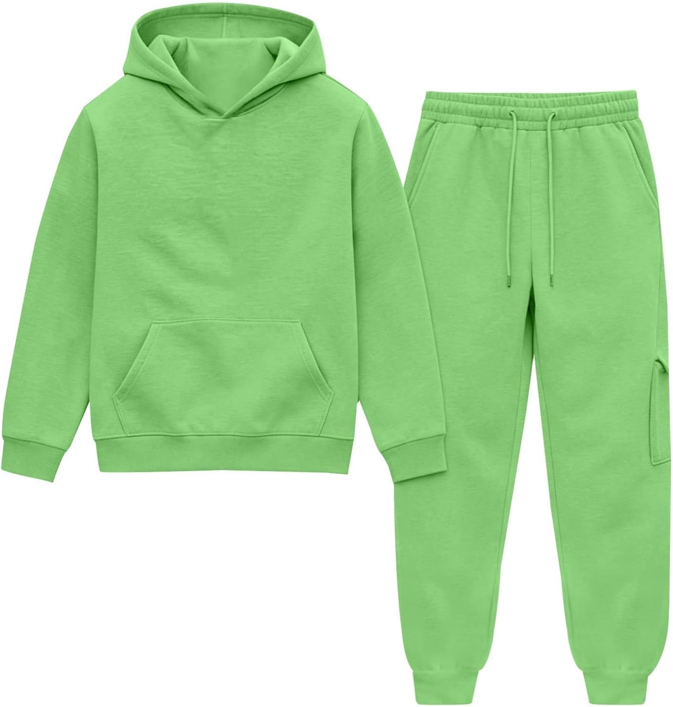 Tracksuit for Boys Girls 2 Piece Outfits Oversized Hoodie Sweatshirt Jogger Sweatpants Set with Pockets Teen Trendy