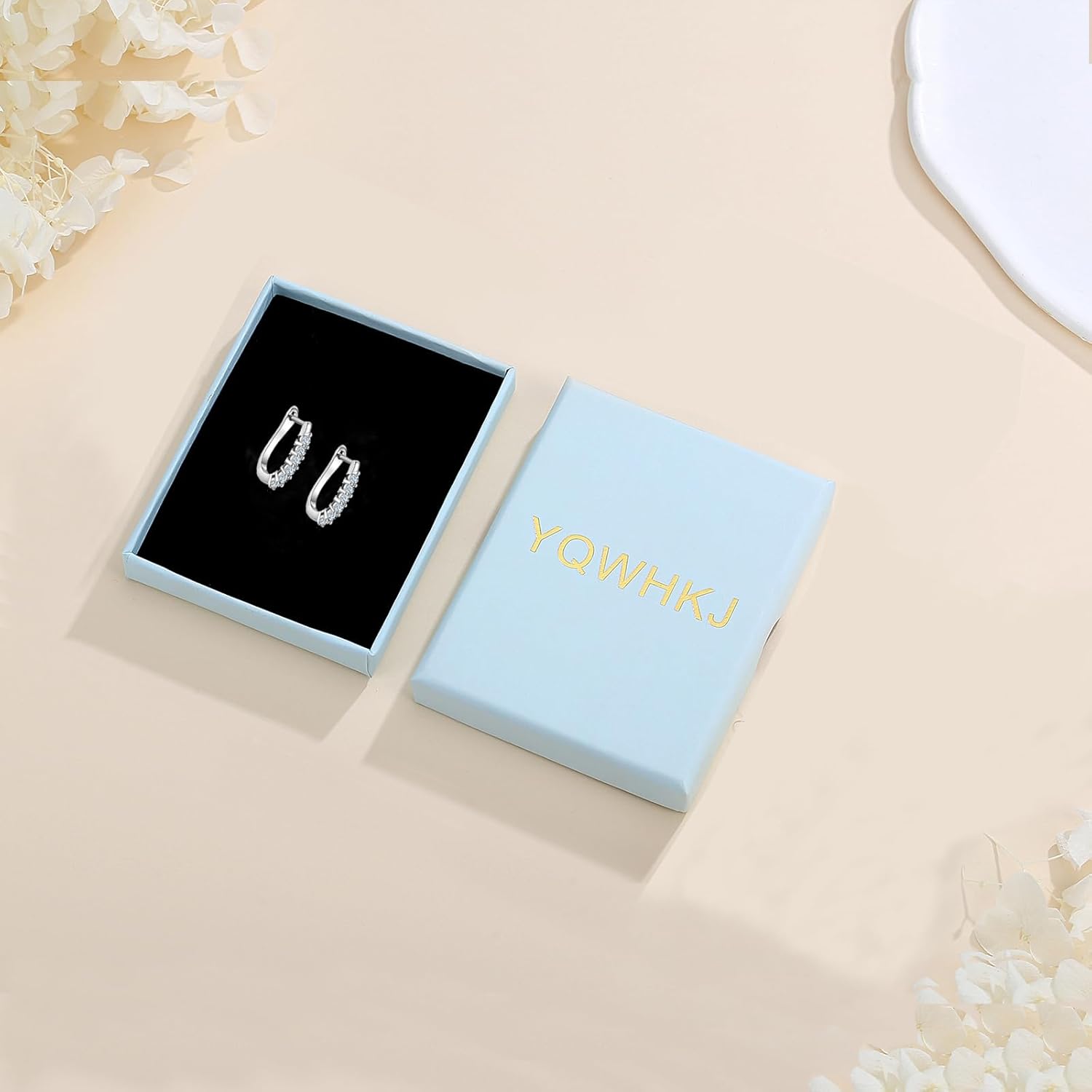 925 Sterling Silver Moissanite Hoop Earrings for Women, D Color Moissanite Hoop Earrings, Perfect Jewelry Gifts for Birthday Wedding Christmas - Image 7