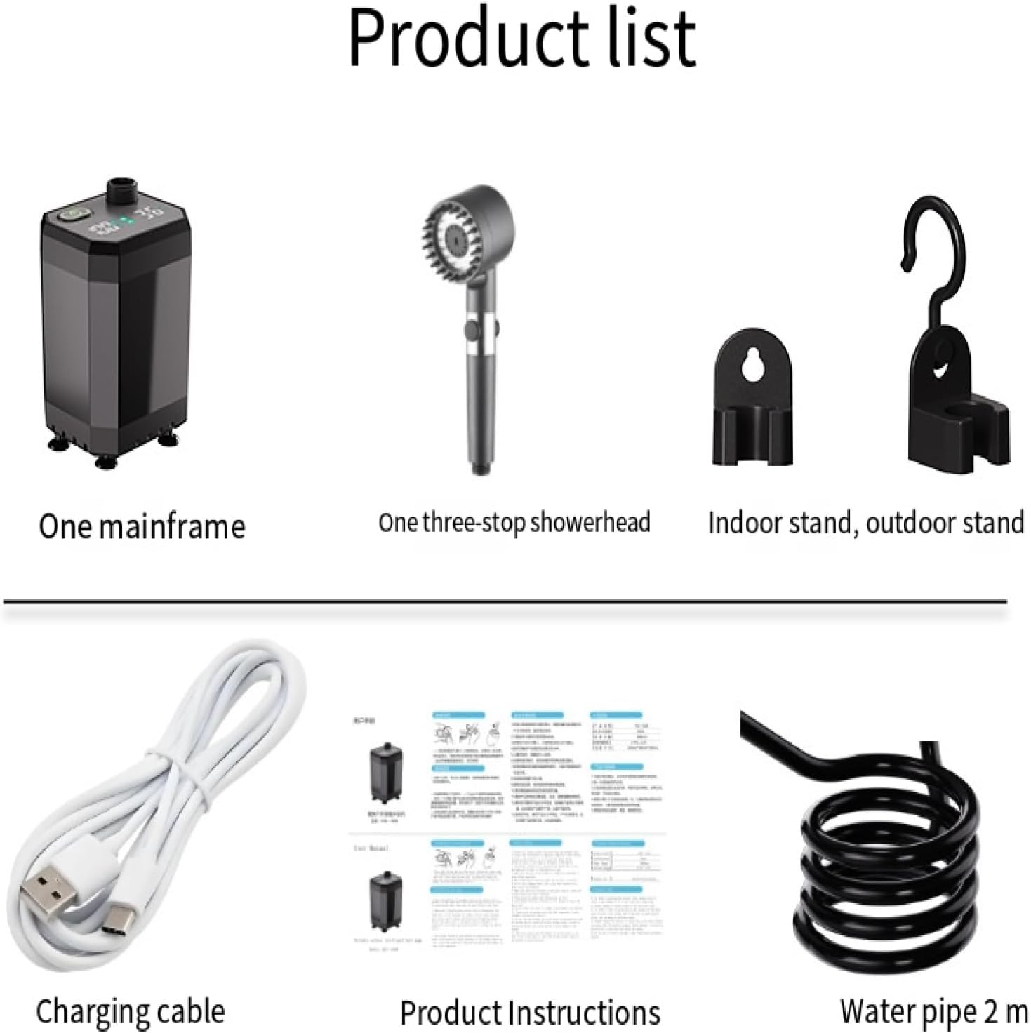 Outdoor Bathing Artifact, Outdoor Dormitory, Simple Electric Shower, Dormitory, Rural Household Portable Shower