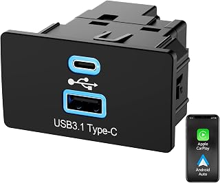 Nicinver Carplay Hub for Wireless CarPlay USB Media Hub Upgrade Module for Ford F-150 2017-2020 Sync 3.4 for All Smart Phone