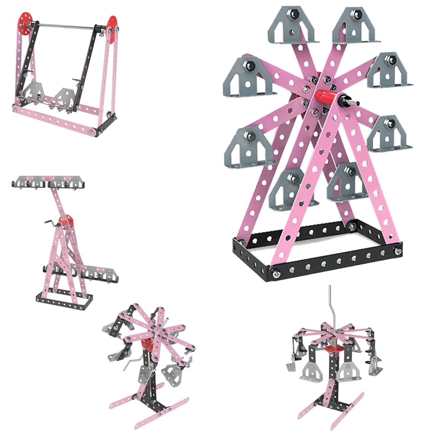 Mechanix Zephyr Carnival,Building Blocks,Construction Set,for Girls 6 Yr+,Pink - Image 2 thumbnail