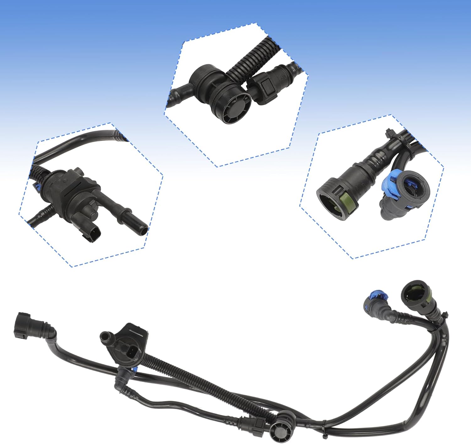 Vapor Canister Purge Valve FB5Z-9G271-A FB5Z9G271A, Fits 2016 2017 2018 2019 Explorer 2.3L, Taurus 2.0L, 2016 MKT 2.0L EcoBoost