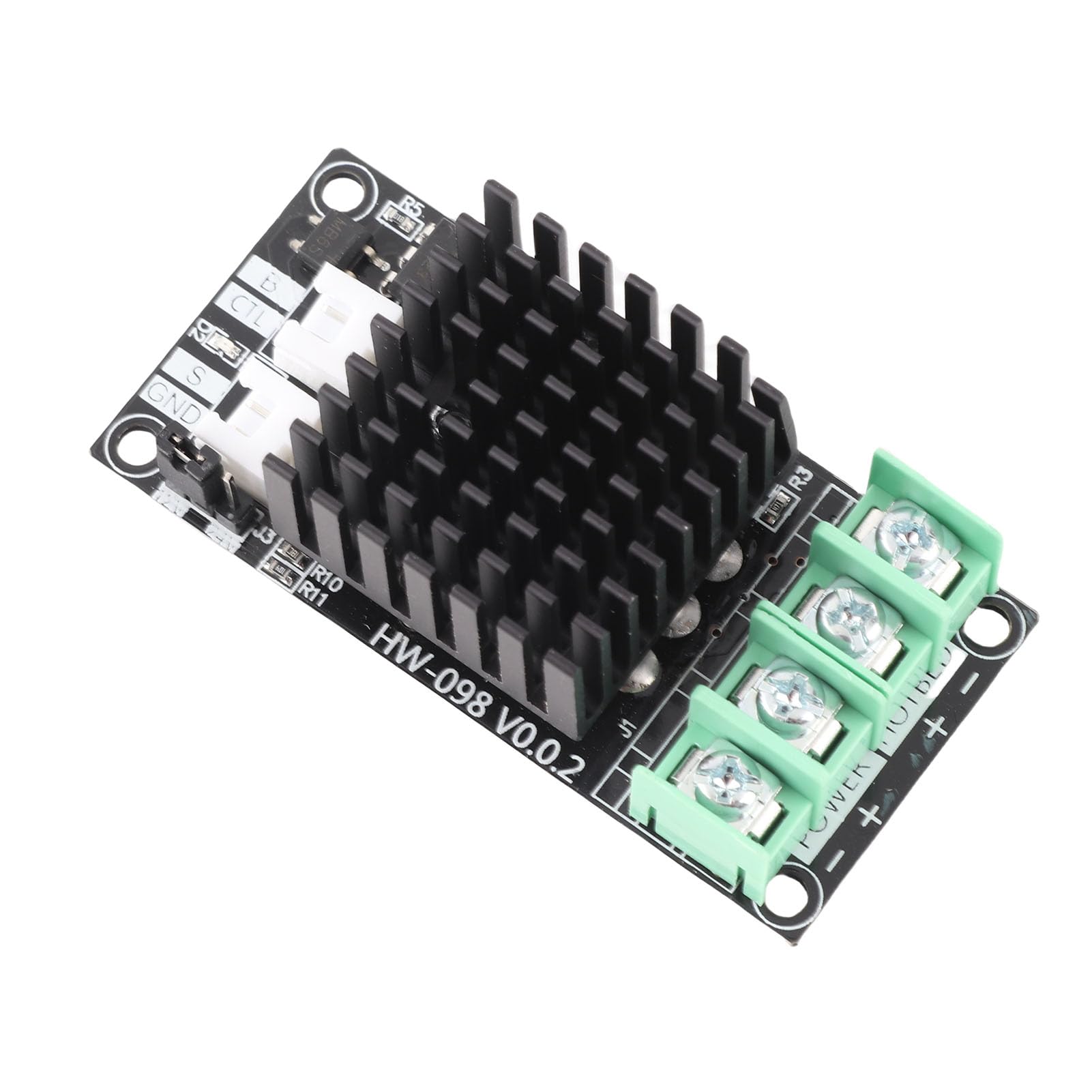 Modulo MOSFET 30A per Stampante 3D, Regolatore Temperatura Letto Riscaldato, Controllo Riscaldamento 3D Printer, Dimensioni 66,6x32mm
