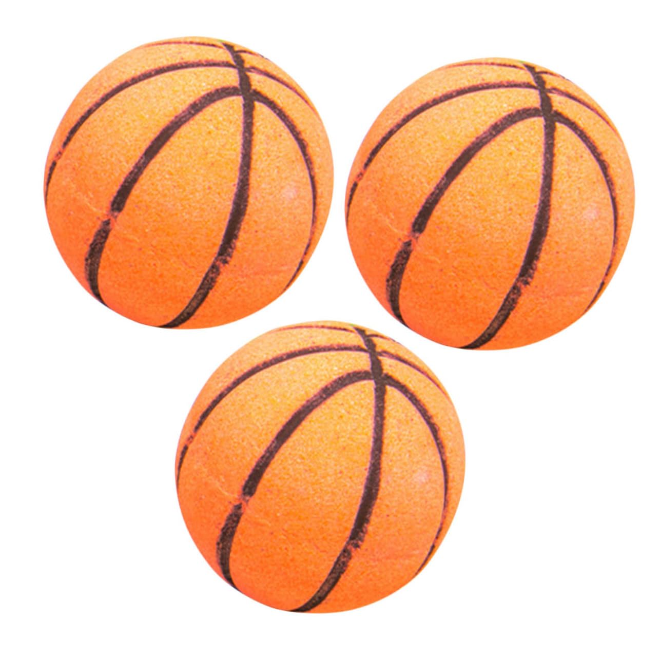 Bola de Baño de Cristales Marinos 3 Piezas, Forma de Baloncesto | Burbujas Abundantes, Portátil y Ligera, para Baños de Pies y Viajes, Limpia la Piel