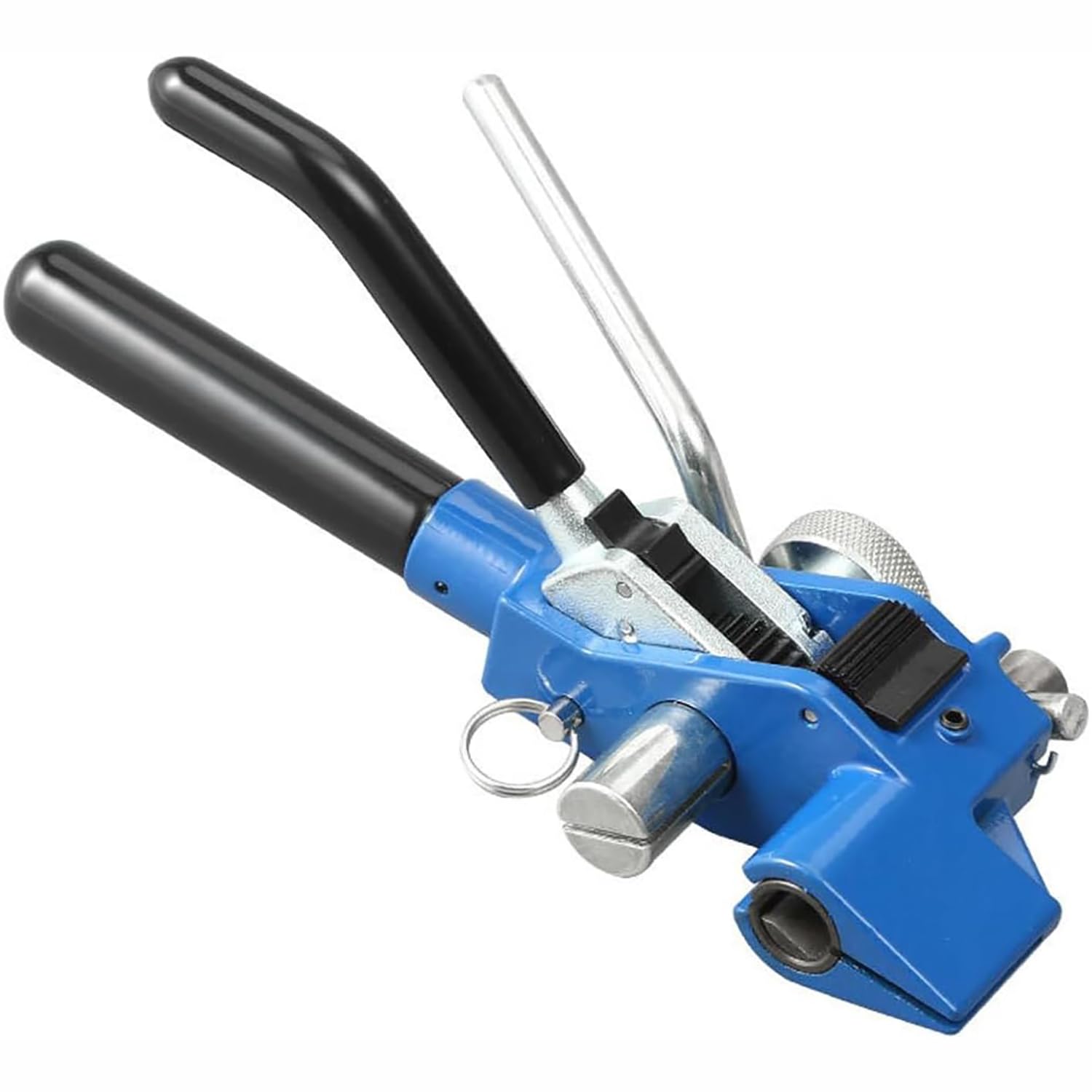 Herramientas para atar cables, kit tensor resistente con 30 metros de cinta y 100 hebillas para sujetar y cortar bridas de metal