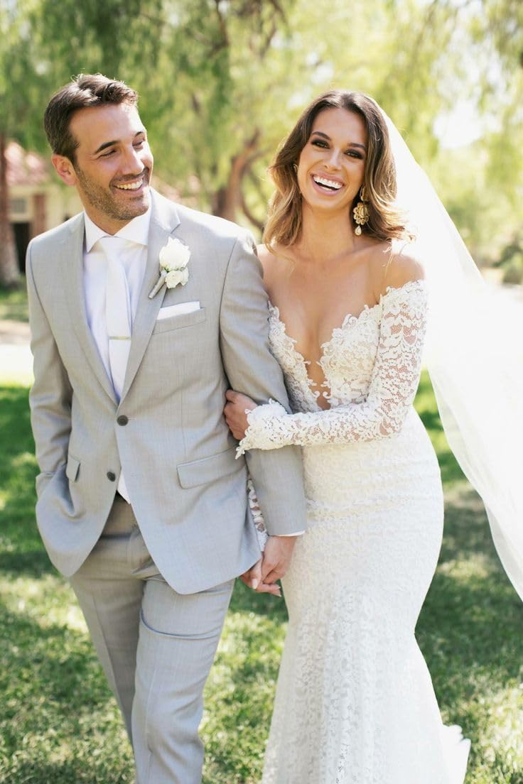 Wangyue Men's Suits 3 Piece Slim Fit Wedding Suits for Men Two Button Jacket Vest Pants Set Prom Dinner