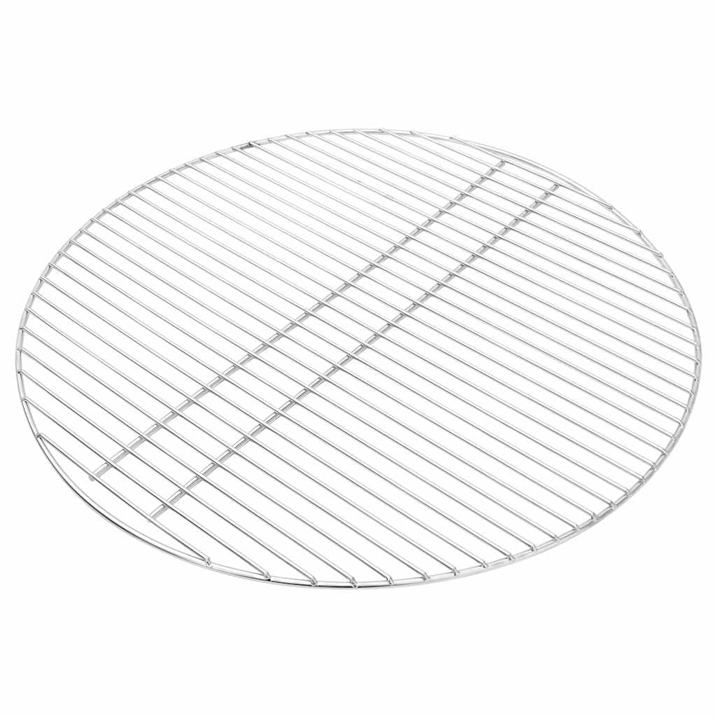 vidaXL Ruszt do grilla Srebrny 60 x 60 cm Stal nierdzewna | Łatwy do zabrania ze sobą na zewnątrz, Idealny dla fanów grillowania, Radzi sobie z wysokimi temperaturami