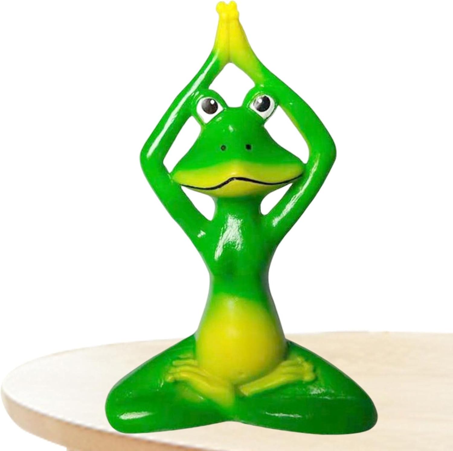 HEYCE Estatua de Rana de meditación,Bonitas Figuras de Rana de Resina para decoración de jardín | Regalos de Rana para niños, césped, Patio Delantero, Estanque de Patio, habitación, Estanque