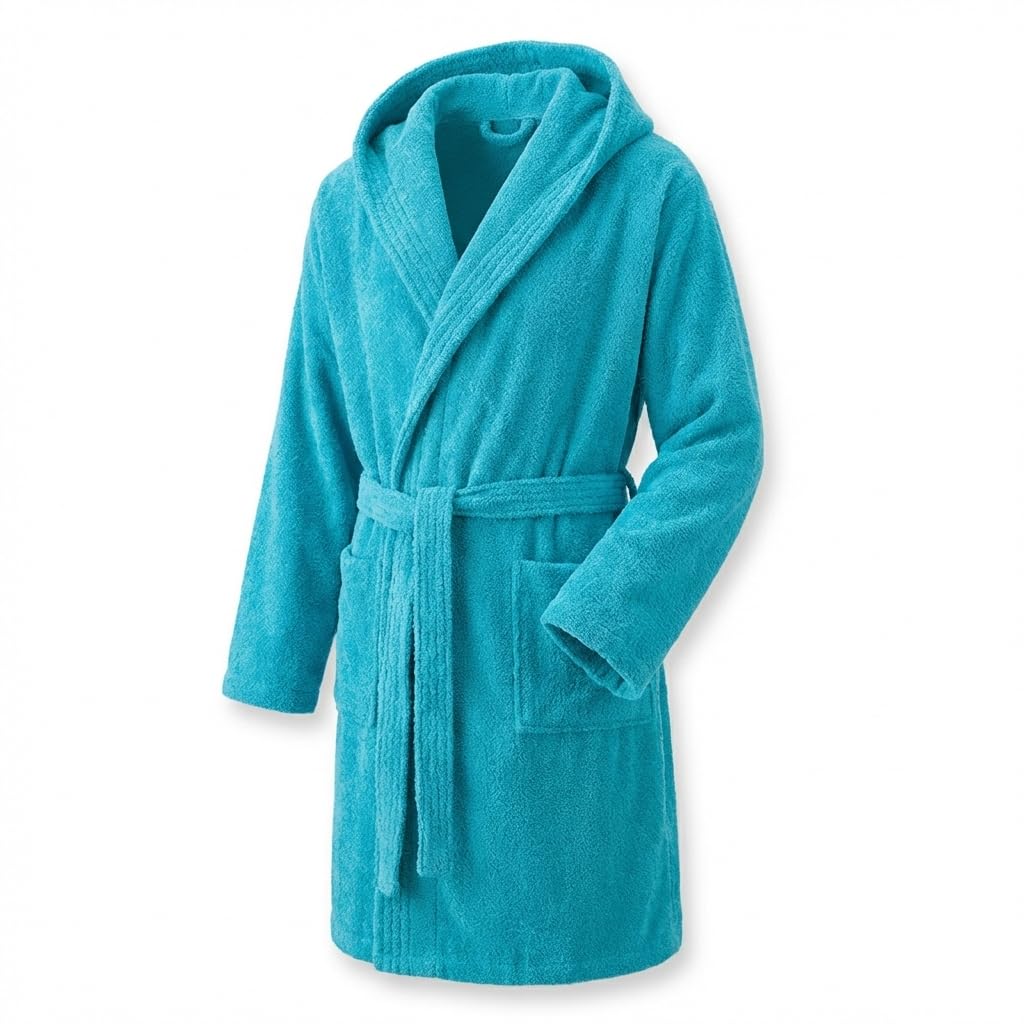 Top Towel - Elegant - Bademantel für Damen und Herren 100% Baumwolle, 500 g/m² - Option mit oder ohne Kapuze - Weich und saugfähig für Dusche, Spa und Pool