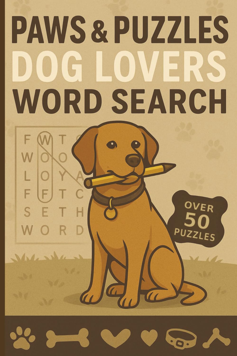 Dog Word Search Puzzle Book: Word Searches with Easy to Read Print about Dogs, Puppies, Breeds and More | 6x9 inches 110 pages | 50+ Puzzles ... Gift for Vacations, Road Trips, Holidays, and Downtime