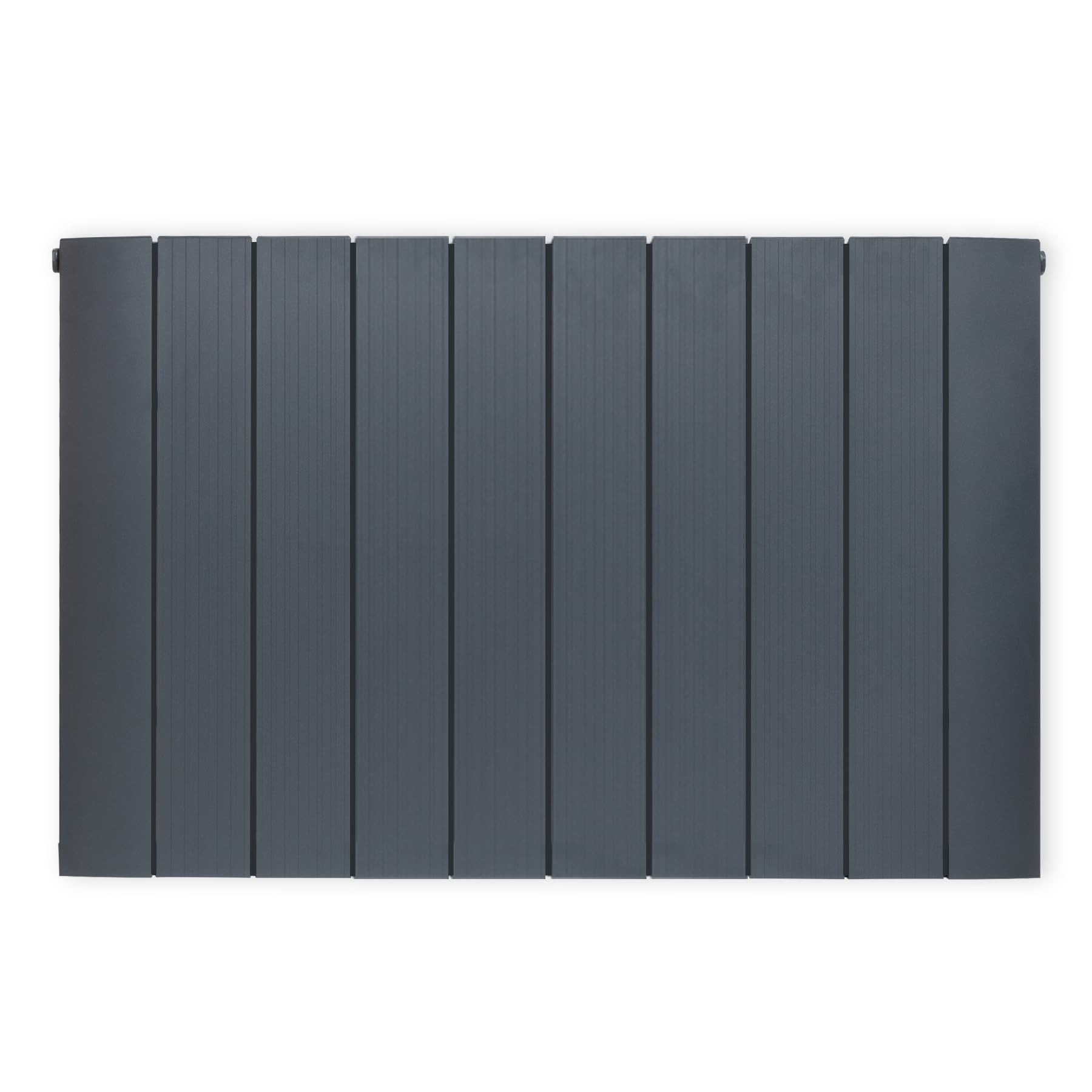 Adept Kava - 600 x 936mm Aluminium Designer Radiator - Anthracite Double Horizontal Central Heating Radiator - BTUs (Delta t50) 5016
