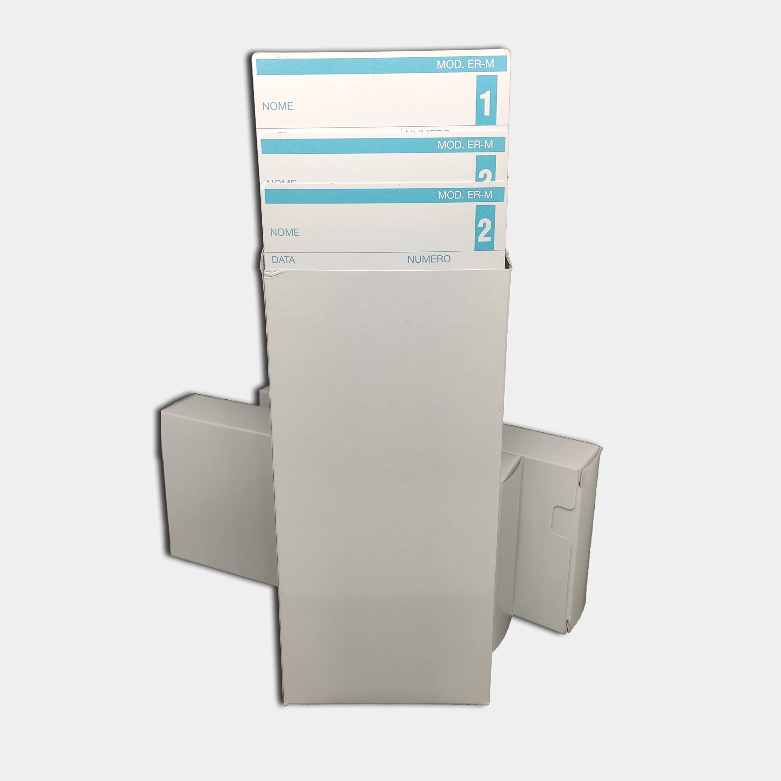 X-TIME SERVICE | 300 Cartellini Mensili Originali da Timbrare per l'Orario di Lavoro, Modello ER/M per Timbracartellini MAX CO., LTD.
